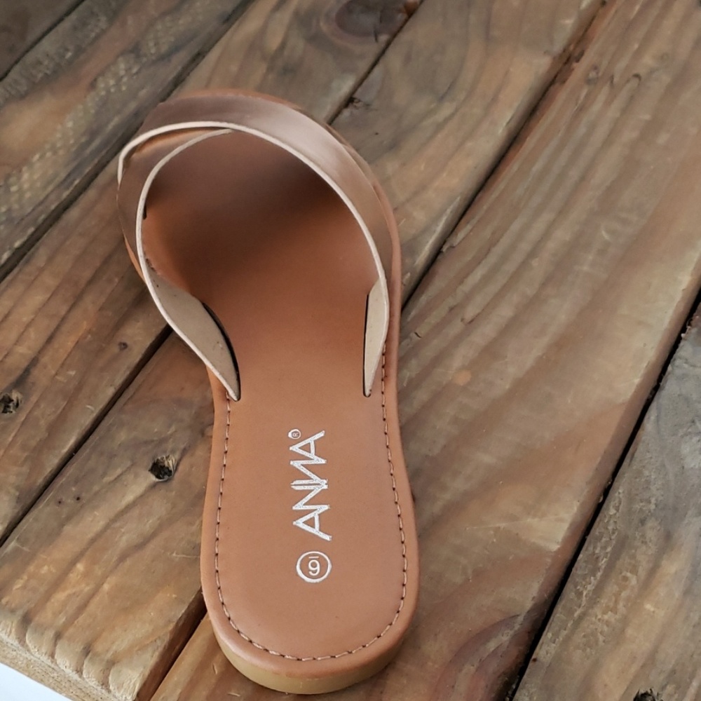 Criss cross rose gold slides - Picture 5 of 6